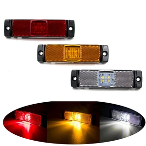 12V 24V Truck Side Width Light Waterproof 20 LED signal Warning Light with Red Yellow White Color