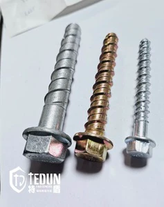 Professional Manufacturer ETA Reusable Grade 10.9 Zinc Plated Concrete Screw Anchor for Light to Medium-duty Application