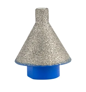 9-38mm Diamond Beveling Tapered Chamfer Drill Bits Vacuum Brazed Milling Bits for Punching Expanding Hole