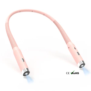 China Factory Wholesale Price Flexible Foldable Usb C Rechargeable Led Neck Book Reading Light