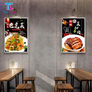 Wide Range Use Marketing Product Led Lightbox Advertising Poster Frame Illuminated Billboard Restaurants Menu Light Box Sign