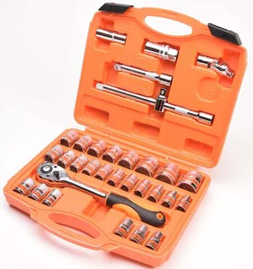 Asaki 2019 Best Selling Socket Wrench Hand Tool Set 32 Pcs 1/2