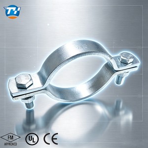 FM Certified Carbon Steel Galvanized UTT60 Seismic Sway Single Pipe Cable Clamps/Riser Clamp-Custom Fire Sprinkler Pipe Support