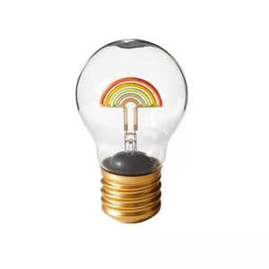 Rainbow Bedroom Bedside Decoration Atmosphere A19 A60 USB Rechargeable Table Lamp Girlfriend Valentine's Day Gift Night Light