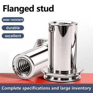 Stainless Steel Metric Flanged Clinching Stud Hex Flange Press Fit Internal Thread Standoff Hardware Fastener Wholesale