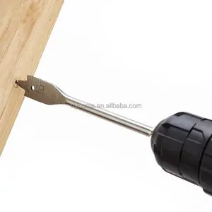 High Quality Wood Flat Spade Drill Bits High Carbon Steel Polished Round/Hex Shank 6-40mm 3-Year Warranty Noted/OEM Brand