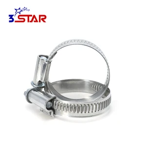 China Ribbed 50mm Stainless German Partial Head Hose Clamp Pipe Tightening Clamps Plumbing
