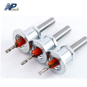 Naipu High Speed Steel Countersink Woodworking Tool Adjustable Depth Limiting Device Hole Opener Set Countersink Drill Bit