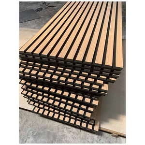 Wholesale Acoustic Wood Slat Wall Panels Sound Absorbing NRC 0.85 for Studio Office Hotel Cinema Projects Bulk Order OEM ODM