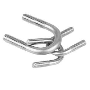 Carbon Steel U-Bolt Screw Right Angle Square Clamp Pipe Clip Fastener