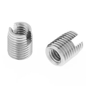 Manufacturer's Direct Sales Stainless Steel Self Tapping Threaded Bushing Slotted Repair Inserts ISO Metric/UNC/UNF Customized