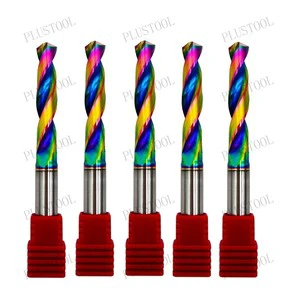 2-Groove Carbide Twist Drill Bit with Tin Altin Coating Customizable ODM/OEM Support for Aluminum Alloy Tungsten Steel Drilling