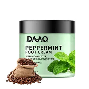 Intense Moisturizing Foot Cream Urea Peppermint Shea Butter Cocoa Butter Coconut Oil Cracked Heel Repair Cooling Relief Spa