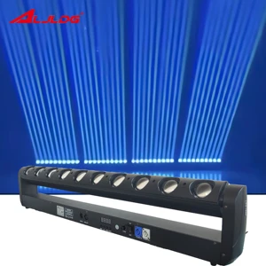 40W 10LED Moving Head RGBW Light Aluminum Body Emitting Color DMX512/DMX Control for Hotels Warehouses Nightclubs
