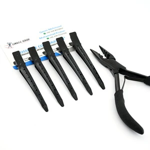 Premium Stainless Steel Duck Bill Crocodile Hair Clips Heavy Duty Spring Strong Grip Sectioning Styling Tool