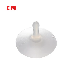KM6140 Transparent Powerful TPU Vacuum Suction Cup Hook for Shower, Bathroom, Kitchen, Glass Mirror
