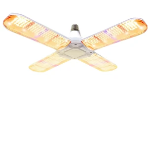 IP65 Rated Foldable Full Spectrum LED Grow Light plant grow light Grow lights with 2 3 4 LED Leaves for Indoor Plants