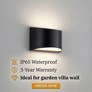 PW2045 IP65 Waterproof Lighting Modern Design PC Material Quality Exterior up and Down Wall Lamp LED Outdoor Wall Mounted Light
