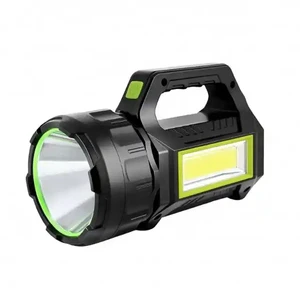 New Strong Light Portable Searchlight Outdoor Solar Rechargeable Portable Light Multifunctional Flashlight