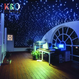 DMX LED Illuminator 50W RGB Full Color Twinkle Aluminum Fiber Optic LED Light Engine Lightweight Water-Resistant for Ceiling