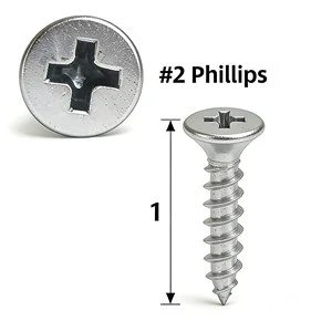 Flat Head Self Tapping Screws for Wood A2-201 Non-magnetic Self Tapping Screws