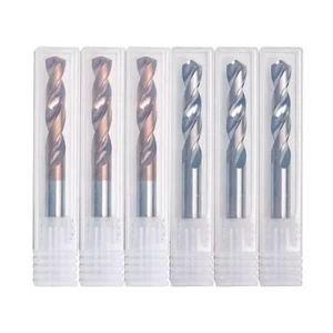 High-quality MTSTOOLS Milling Tools HRC45/H55 Solid Carbide 2-Flute Twist Drills (3D) TiSiN Coated CNC Drill Bit Set OEM