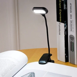 Flexible Led Book Lamp Blocking Portable Night Battery USB Rechargeable Book Light Studying in Bed Adjustable Clip Book Lights