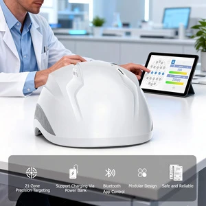 Portable Near Infrared 810nm 1070nm LED Light Therapy Photobiomodulation Brain Helmet With APP Control System