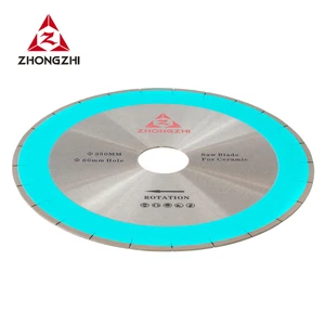 14in High Frequency Welded Diamond Cutting Steel Continuous Rim Saw OEM/ODM Ceramic Tile/Porcelain