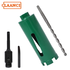 LAANCI Diamond Core Drill Bit Total Length 175mm G1/2 Thread for Reinforced Concrete Drill 63mm Punching Hole Drilling