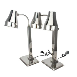 Restaurant Supplies Double-headed Buffet Food Warmer Dining Buffet Lamp Food Heating Lamp Standing Heat Preservation Lamp
