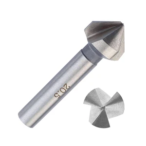 6pcsThree-blade Chamfering Cutter 90-degree Chamfer Tool Single-edge Reaming Drill Tapered Screw Countersink Deburring Drill Bit