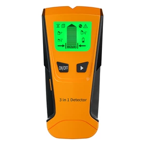 3-in-1 Wall Scanner Metal/Wood/Live Wire Detector Stud Finder by 5 Detection Modes with Green Backlight LCD Screen