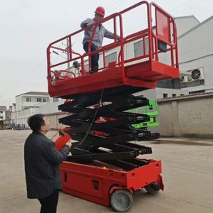 Scissor Lift Jack Skyjack Hydraulic Ladder Lift 8m 10m 12m 14m Motorized Scissor Lift Platform Price