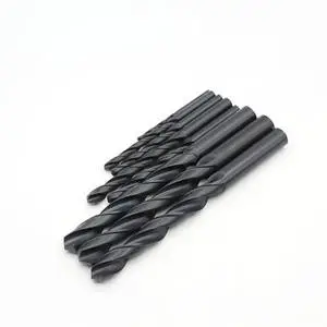 DZ DIN338 Jobber Length Rolled HSS Drill Bit High Speed Steel with Black Oxide Straight Shank for Metal Drilling