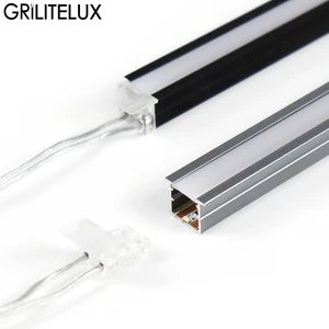 Modern Welding-Free Ultra-Thin Aluminum Embedded LED Cabinet Light with Plastic Shade up Lighting Concealed Design
