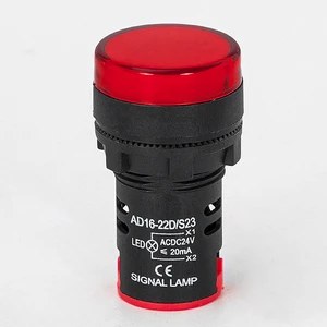 24VDC 220VAC 380VAC Colorful 22mm Plastic LED Indicator Lights with Screw Terminal Pilot Type