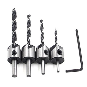 3-6mm Screws Guide Countersink Bit Countersink Screw Wood Drilling