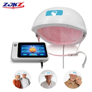 ZJKZ Class II Red Laser Therapy Physiotherapy Helmet 810nm 1070nm Infrared Light for Parkinson Alzheimer's Disease Treatment