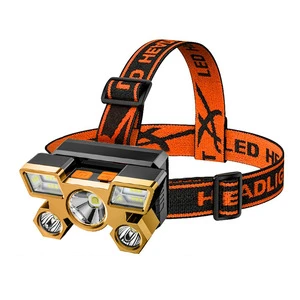 Wholesale LED Headlamp Super Bright USB Rechargeable Fishing Light, Hands-Free Mining Headtorch