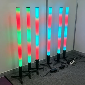 Portable Dj Lights Rgb Wireless Stage Lighting Fixture Tube Lights with Battery and Tripod for Video 360