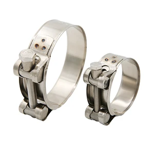 Tianjin Factory European Type High Strength Heavy Duty Single-Bolt Hose Clamp