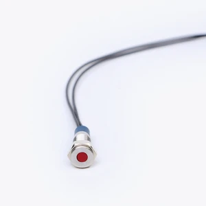 ELEWIND 8mm Metal Indicator Light Signal Lamp with LED and 15CM Cable (PM08F-D/G/12-24V)