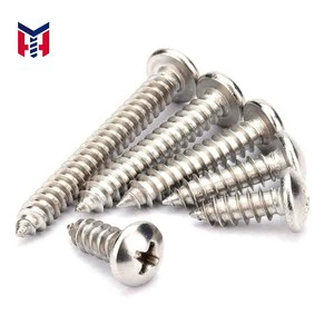 Cross Head Self Tapping Screws Stainless Steel Custom Styles White / Yellow / Black Zinc Plated, Hot Dip Galvanized