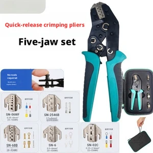 SN-58B Multi-use Short Handle Ratchet Crimping Pliers Cable Ratchet Terminal Crimping Pliers Connection Tools for Solar Panels