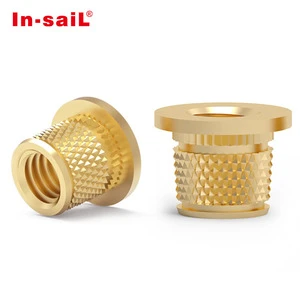 Knurling Brass Inserts Nut Inside And Outside Thread Plastic