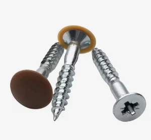 Wafer Head Self-Tapping Screws with Plastic Decorative Caps for RV / Caravan