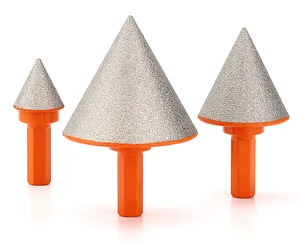 Dia 20/35/50mm Diamond Beveling Chamfer Bits Hex Shank Diamond Countersink Drill Bit for Holes Enlarging Shaping