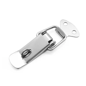 90mm Iron Toggle Latch Clamp Iron Material Toggle Case Catch Latches Spring Latch Padlock Hasp with Spring