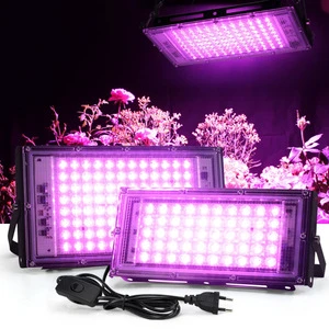 New Full Spectrum High Power Outdoor IndoorPlant Supplement Lamp Waterproof Hanging 50w 100W 200W Led Plant Growth Lights